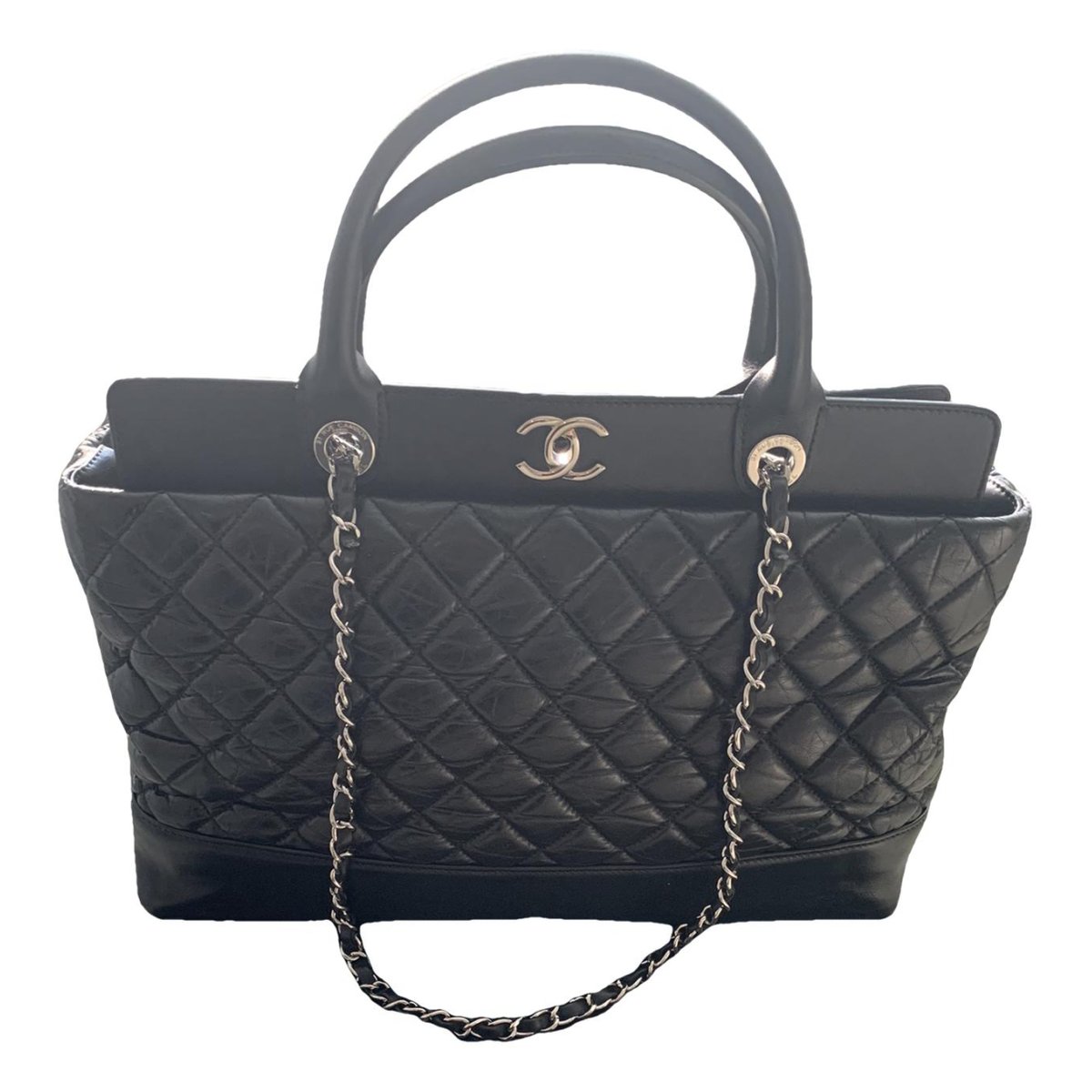 Grand shopping leather tote