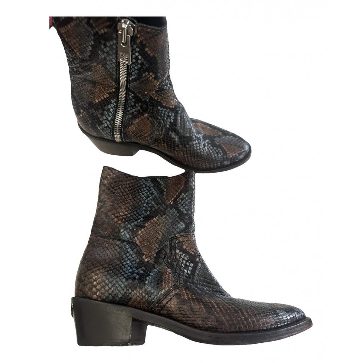 Lena Wild leather western boots