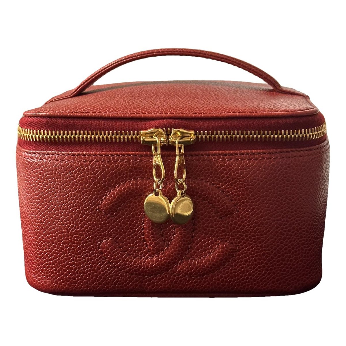 Vanity leather handbag