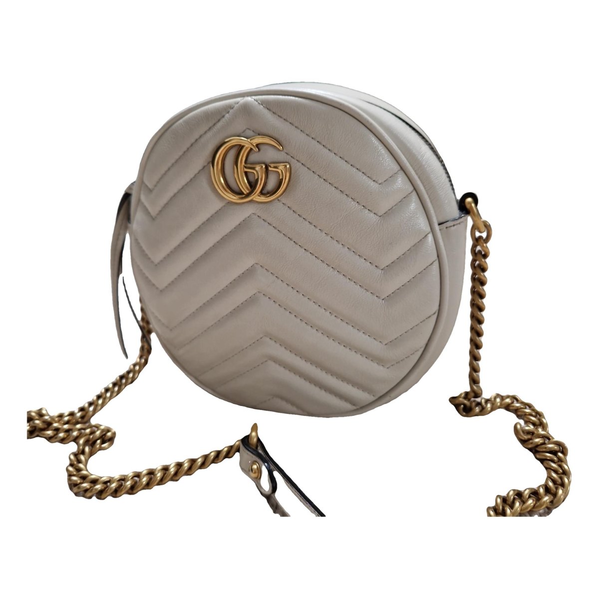 GG Marmont Round leather crossbody bag