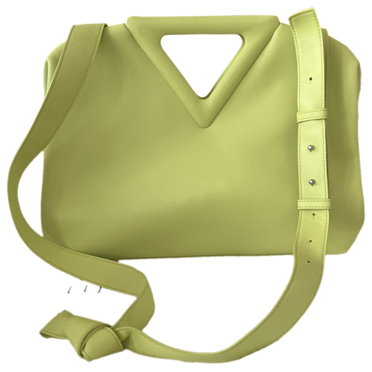 Point leather crossbody bag