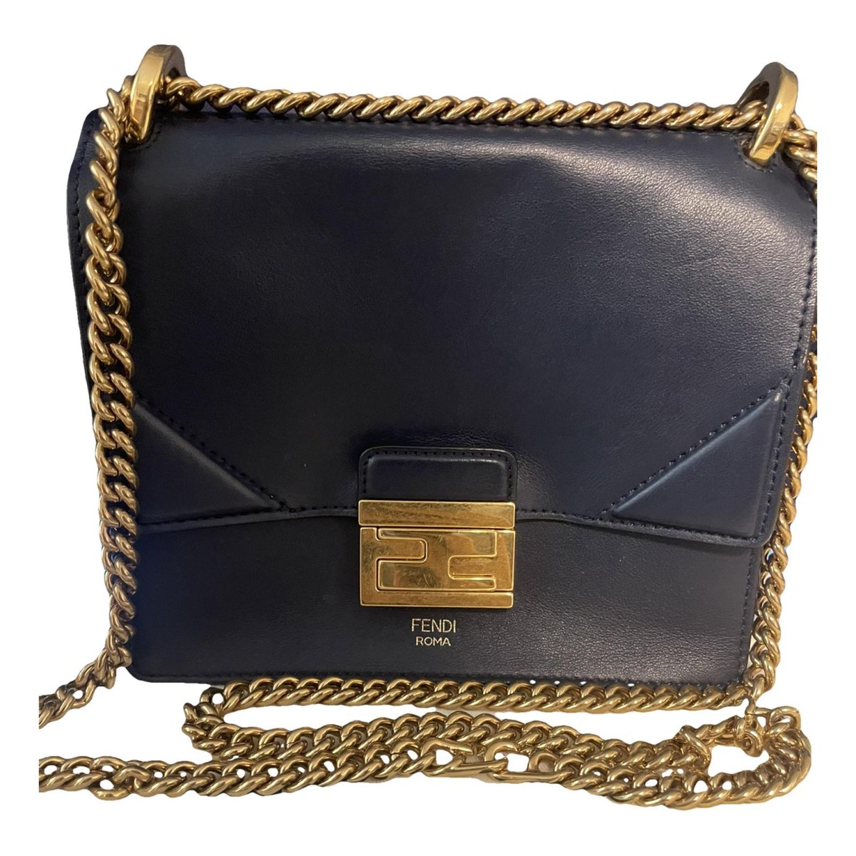 Kan U leather crossbody bag