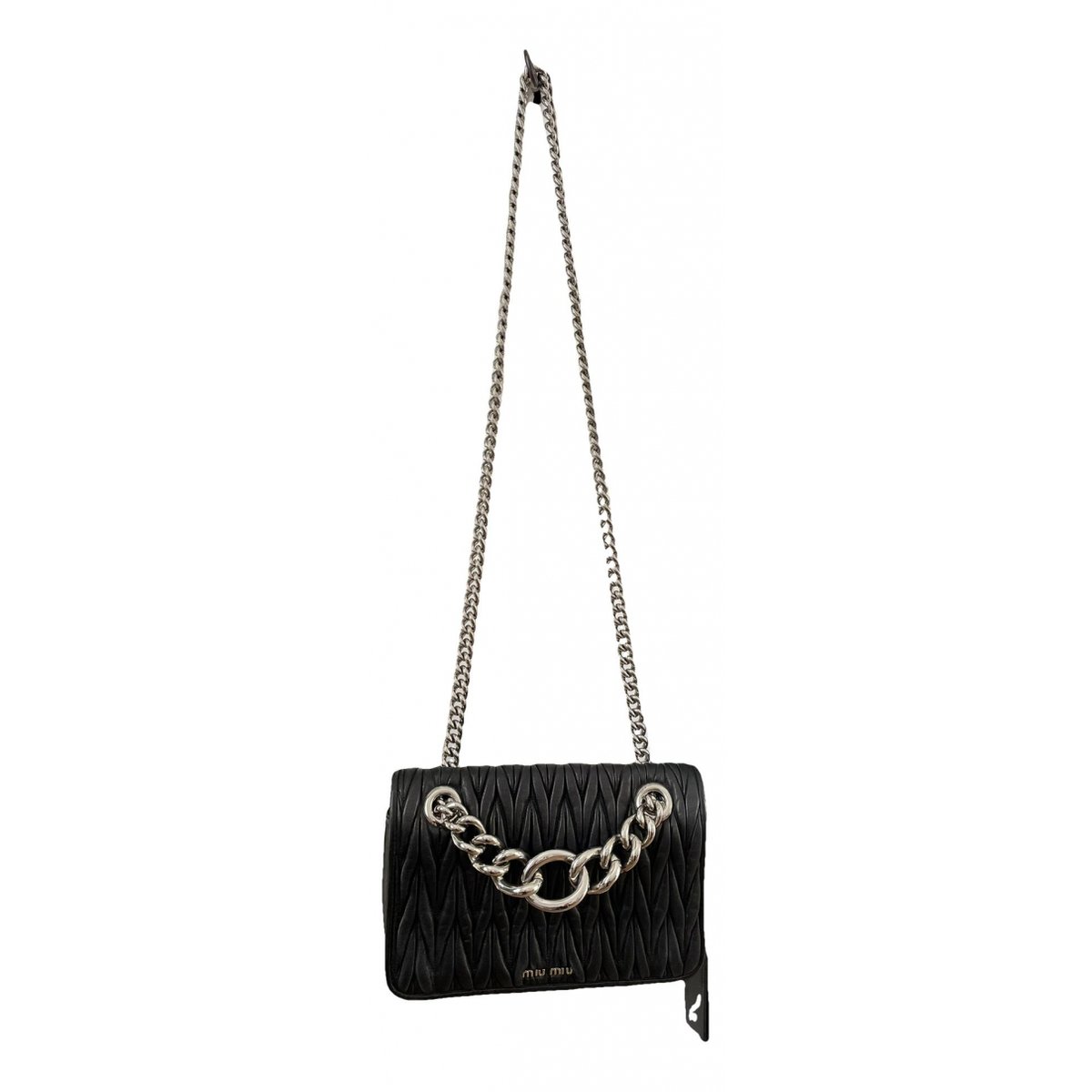 Miu Club leather crossbody bag