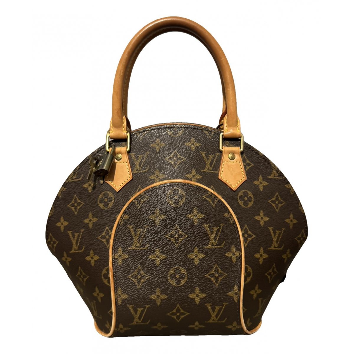 Ellipse leather handbag