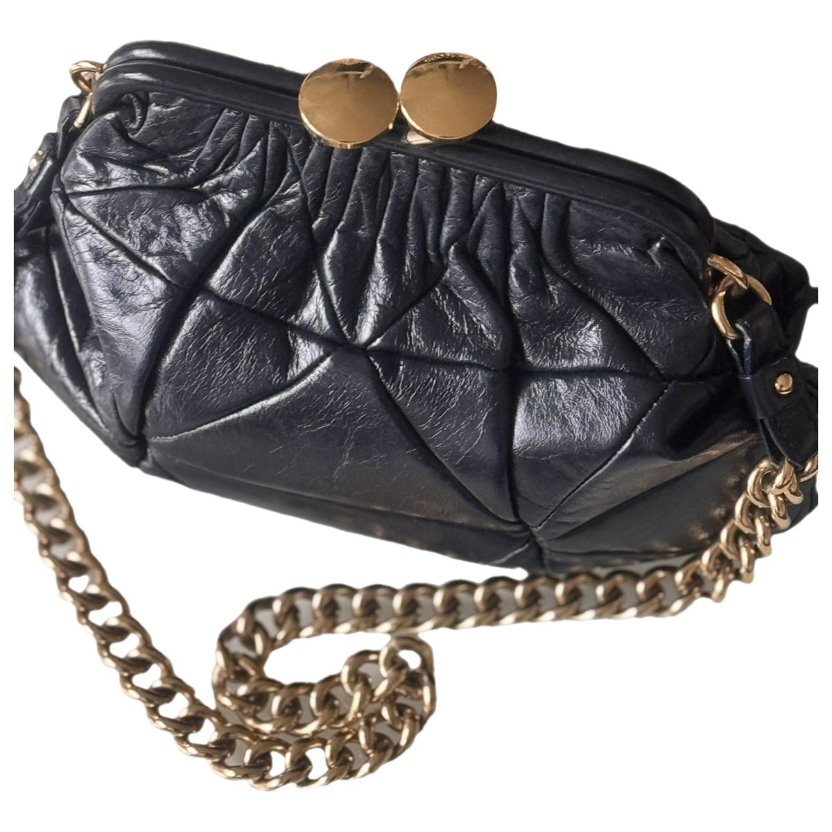 Single leather crossbody bag
