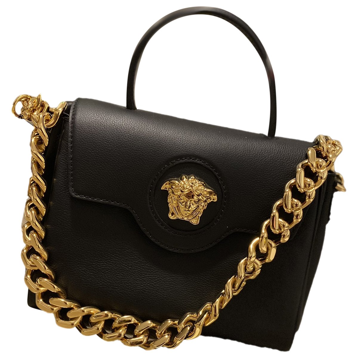La Medusa leather handbag