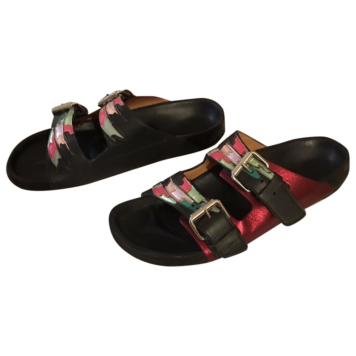 Lenny leather mules