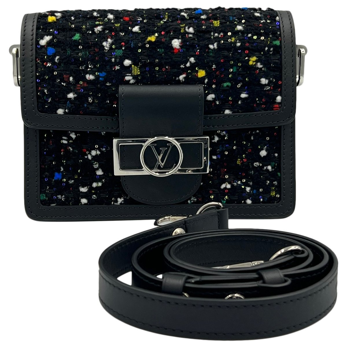 Dauphine tweed crossbody bag