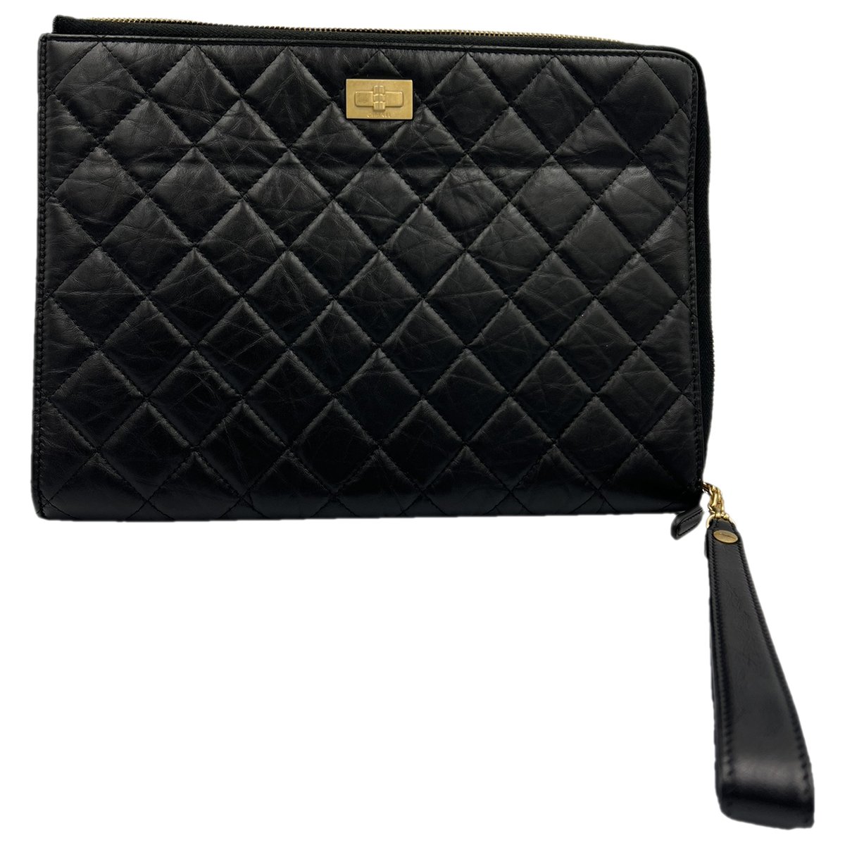 2.55 leather clutch bag