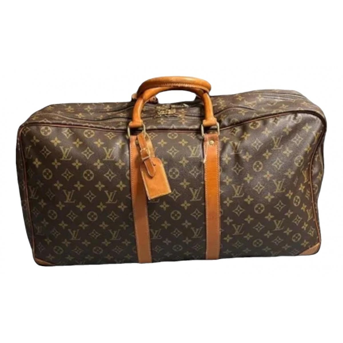 Sac souple leather travel bag