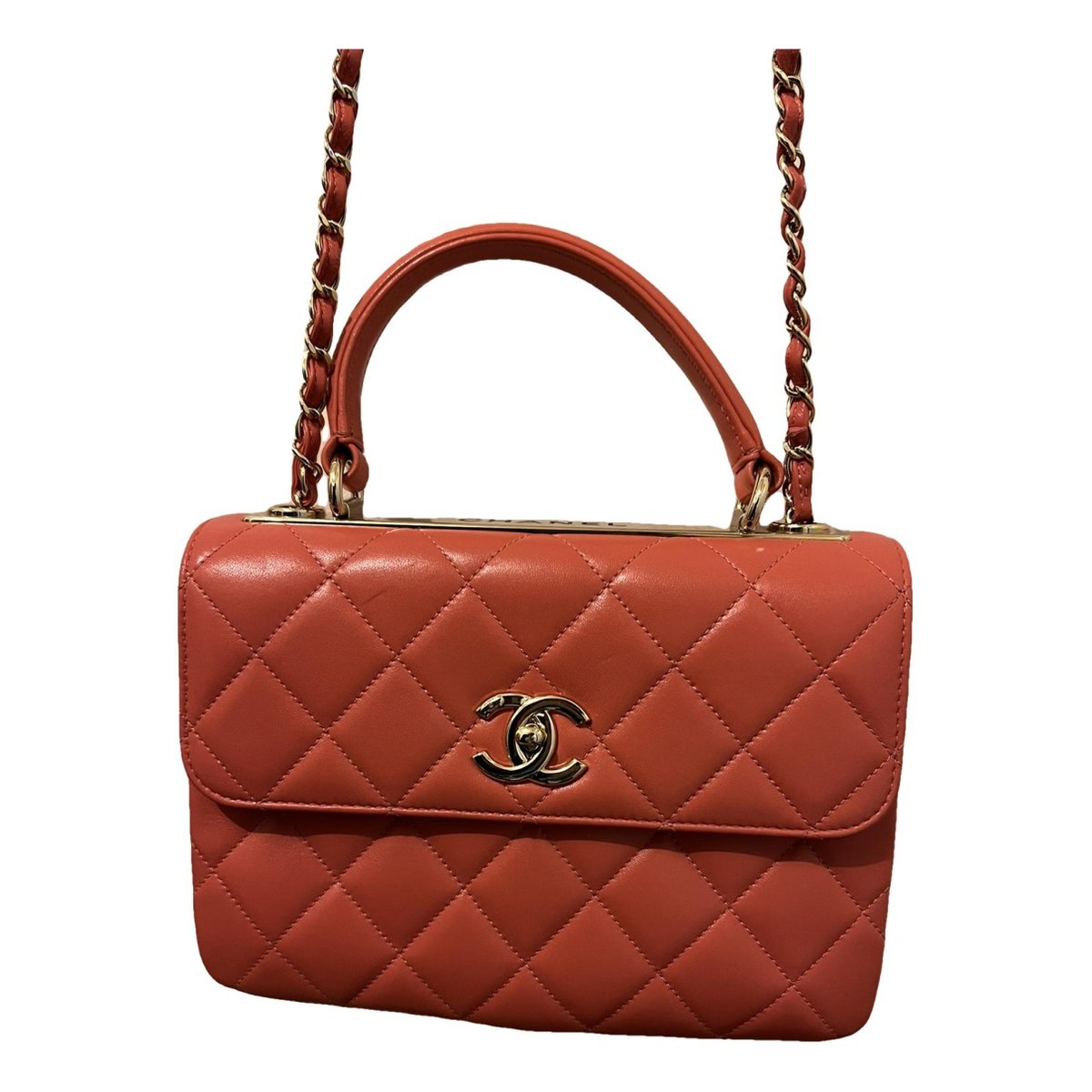 Trendy CC Top Handle cloth handbag