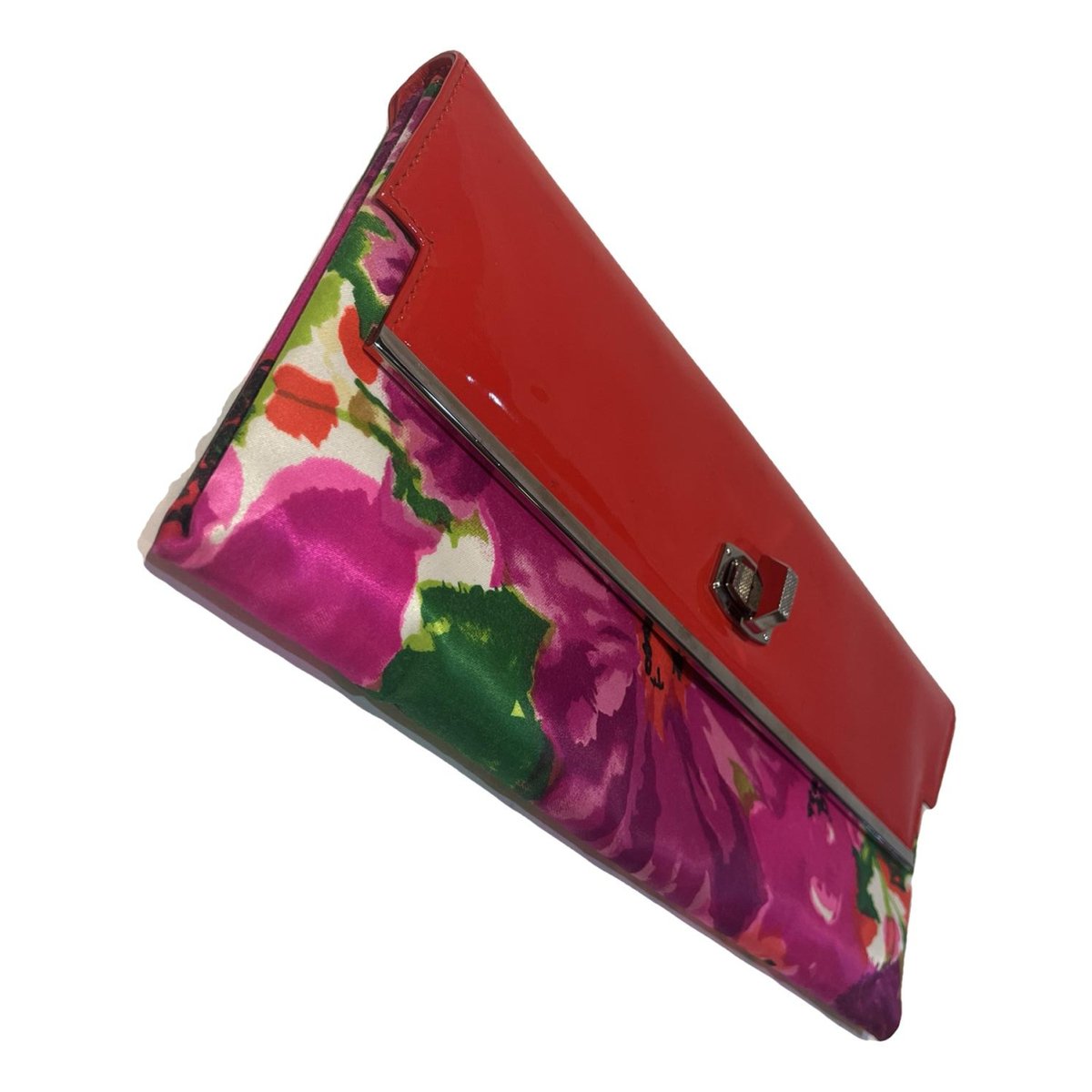Envelop patent leather clutch bag
