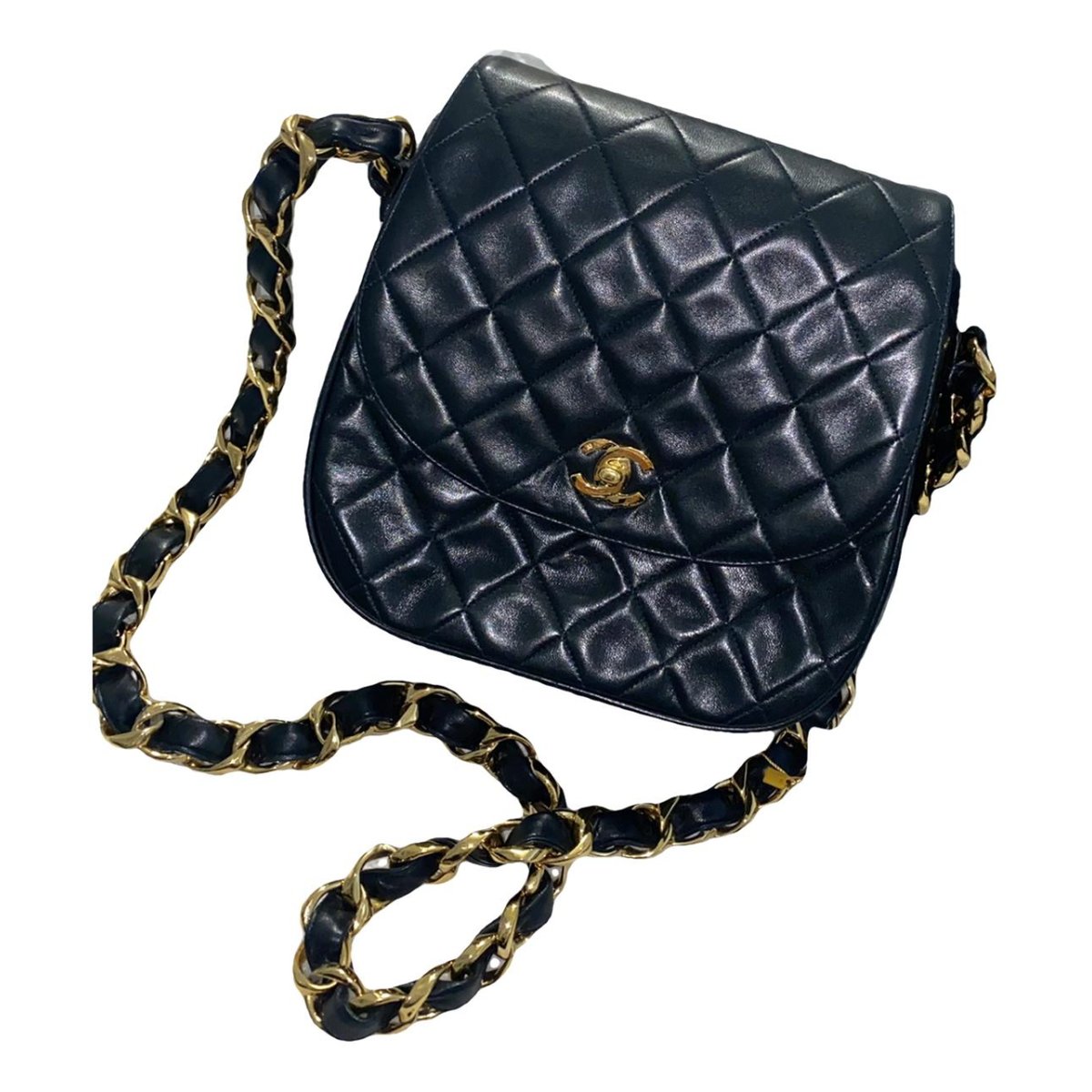 Vintage CC Chain leather handbag