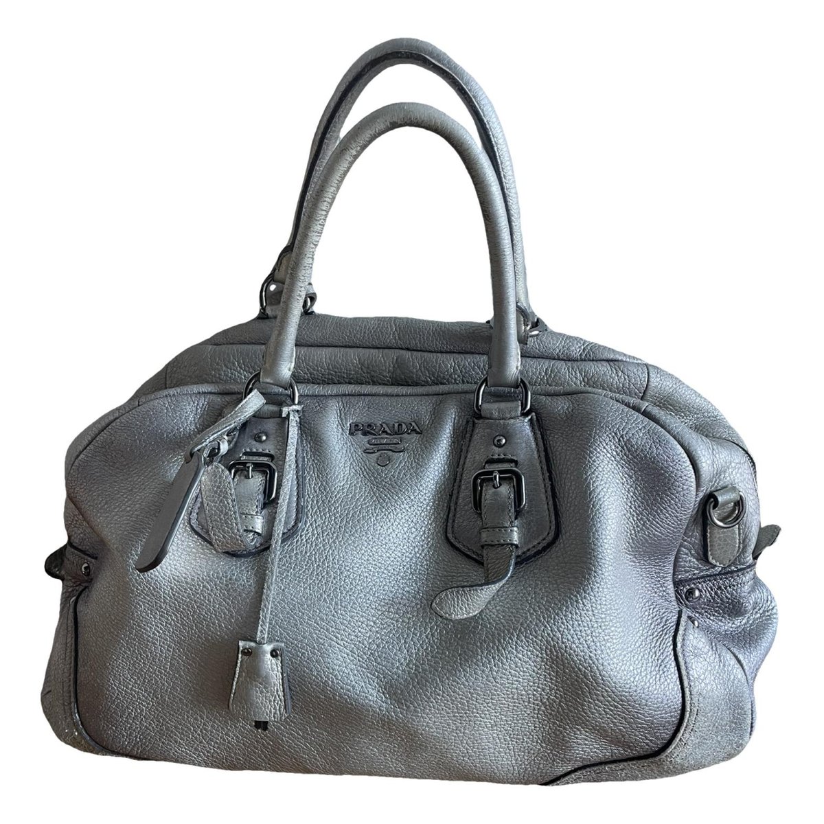 Madras leather handbag