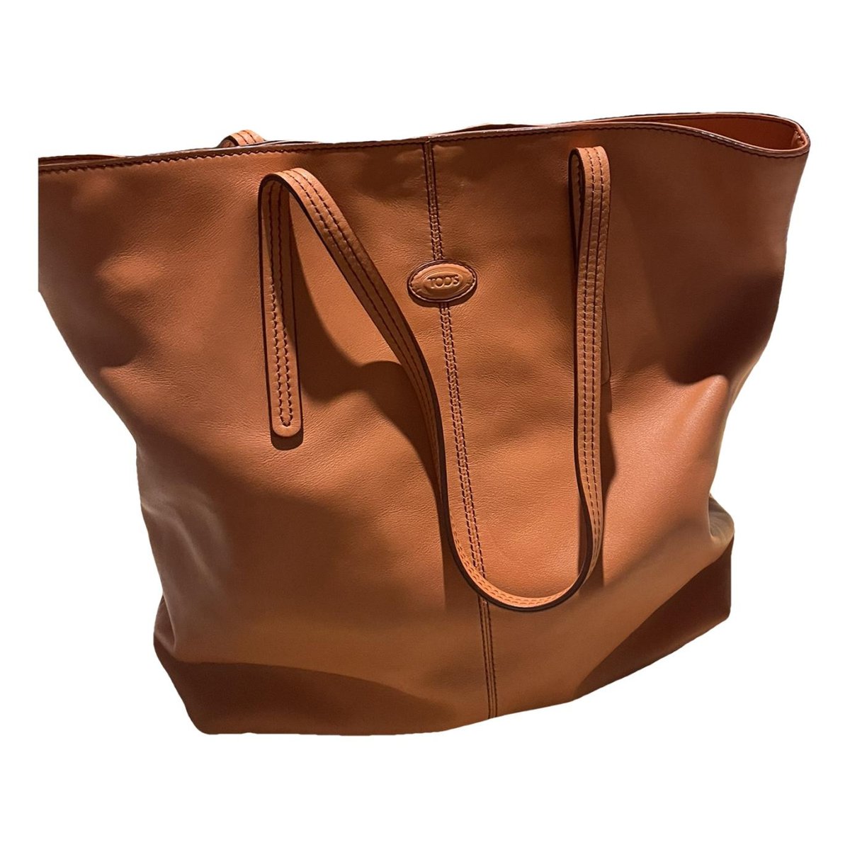 Shopping Media leather handbag