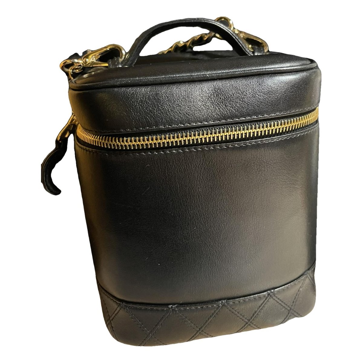 Vanity leather handbag