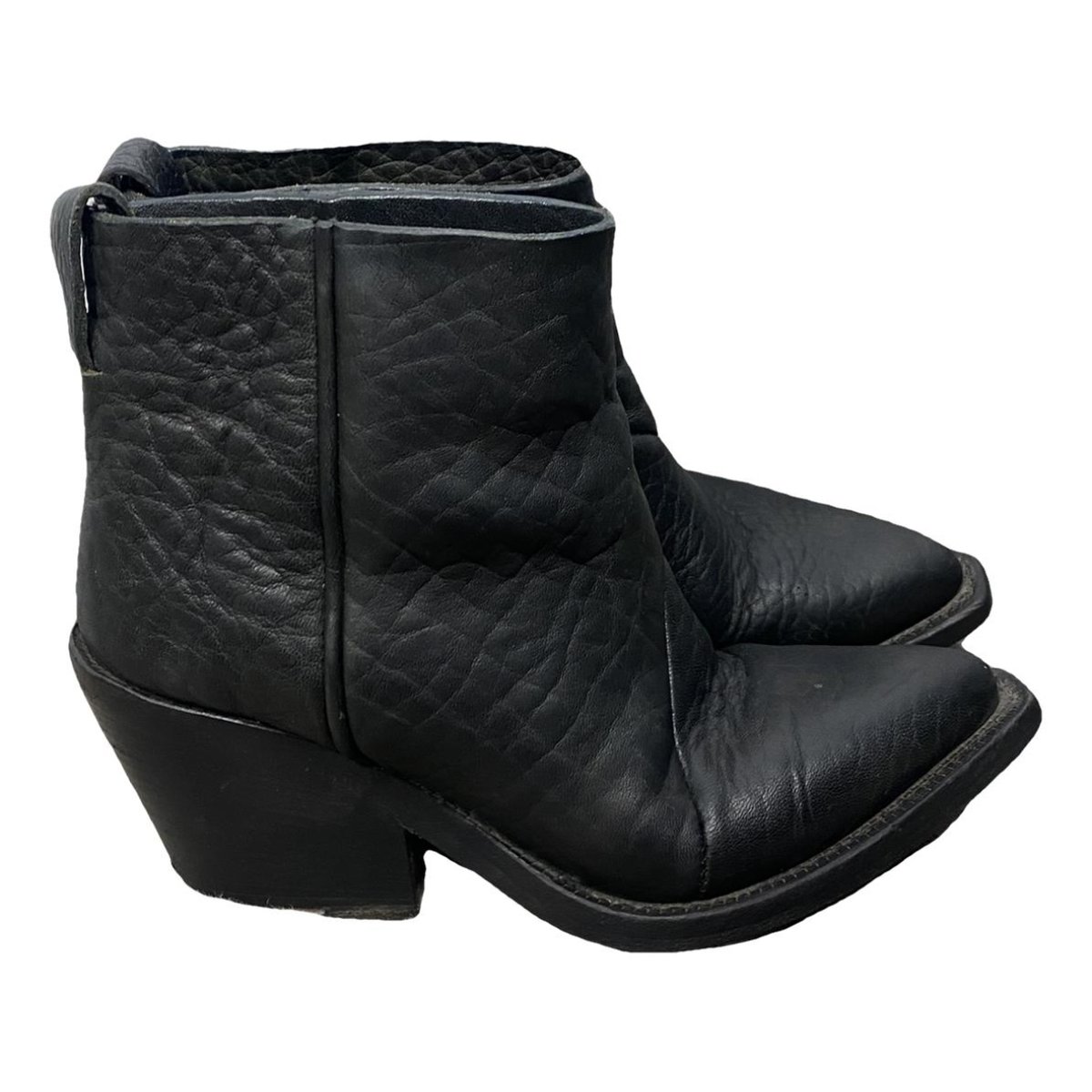 Donna leather cowboy boots