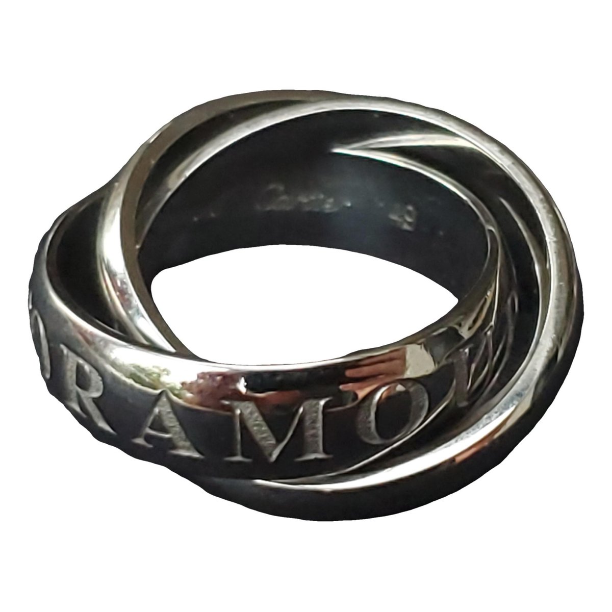 Trinity white gold ring