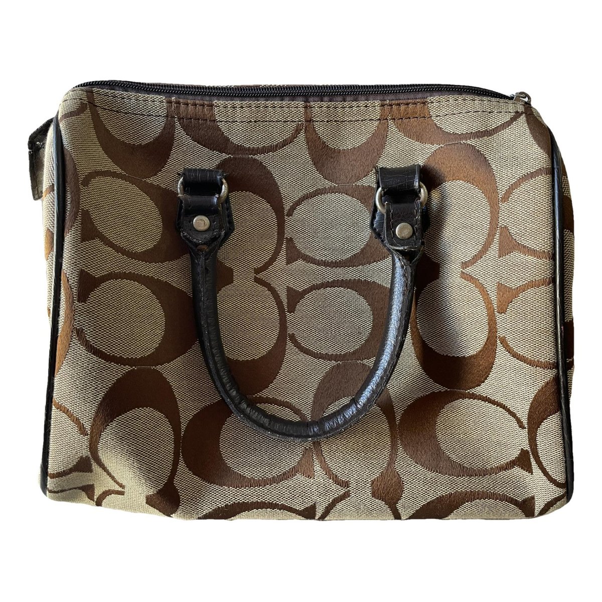 Cartable mini sierra cloth handbag