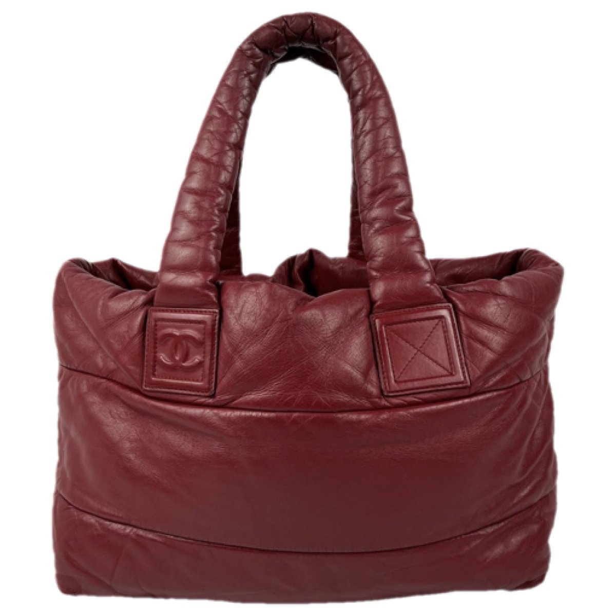 Cocoon leather tote