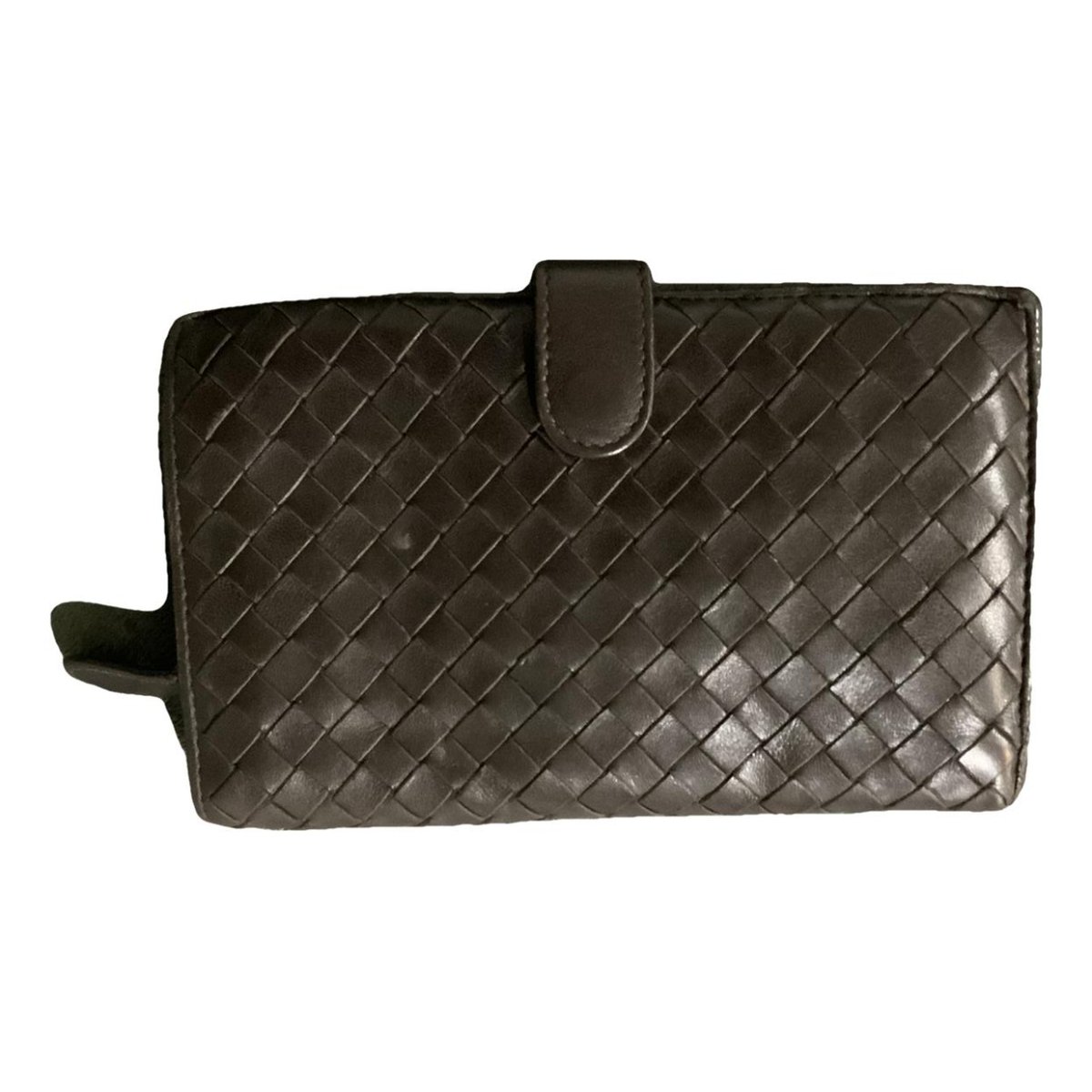 Intrecciato leather wallet