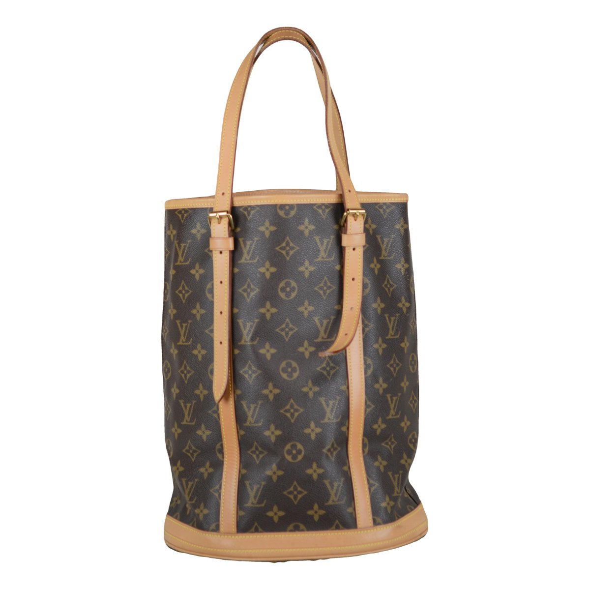 Bucket leather handbag