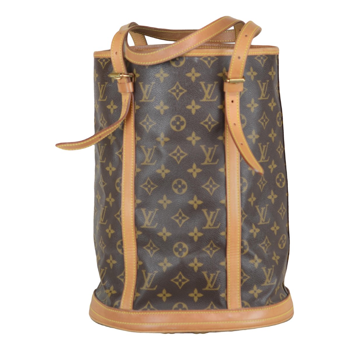 Bucket leather handbag