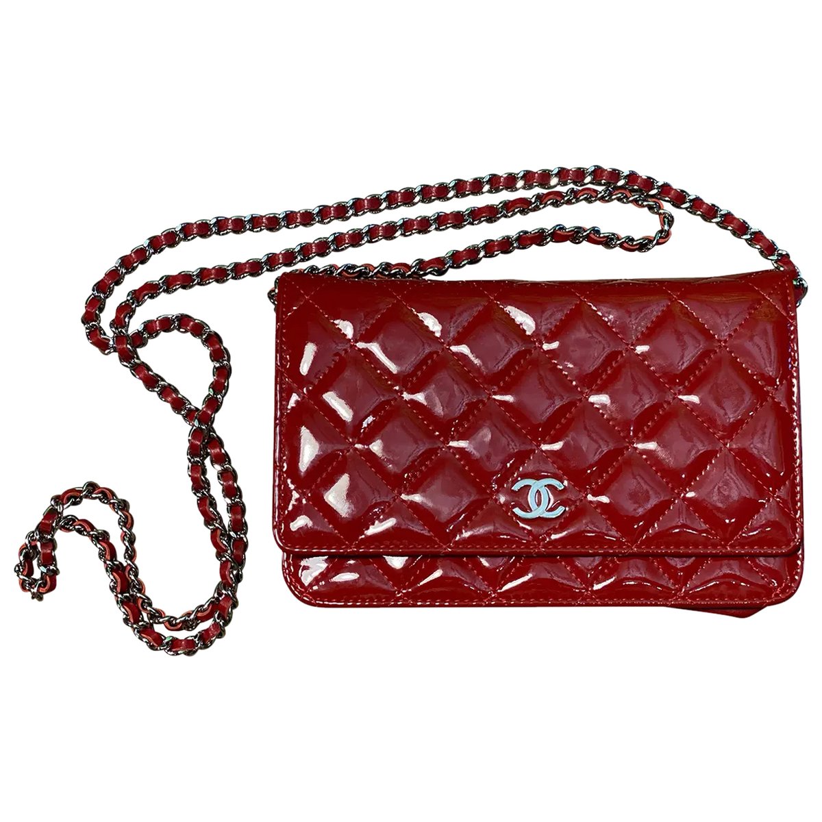 Wallet On Chain Timeless/Classique patent leather crossbody bag