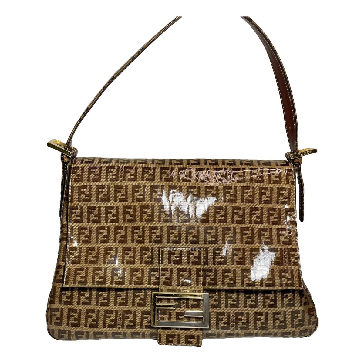 Baguette vinyl handbag