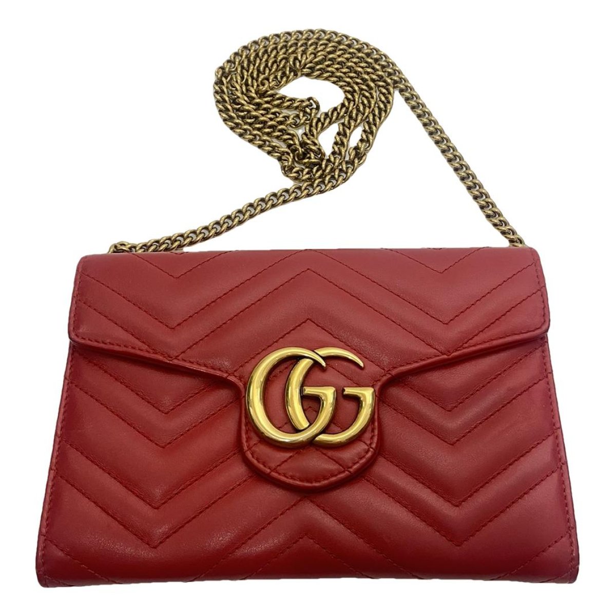 GG Marmont Chain leather crossbody bag