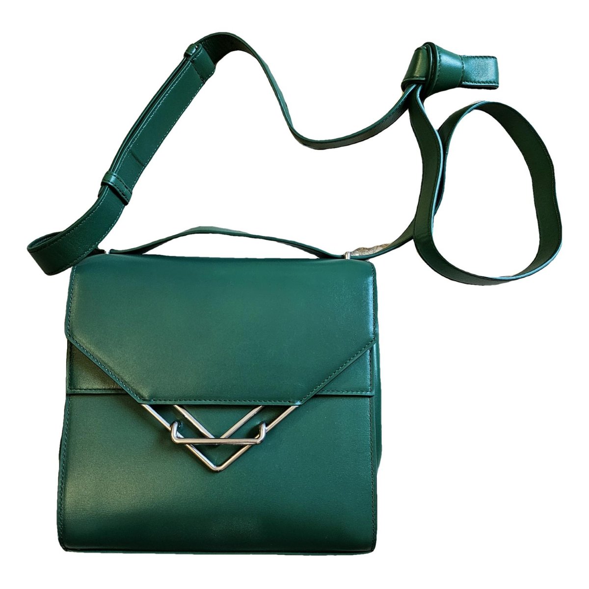 Clip leather bag