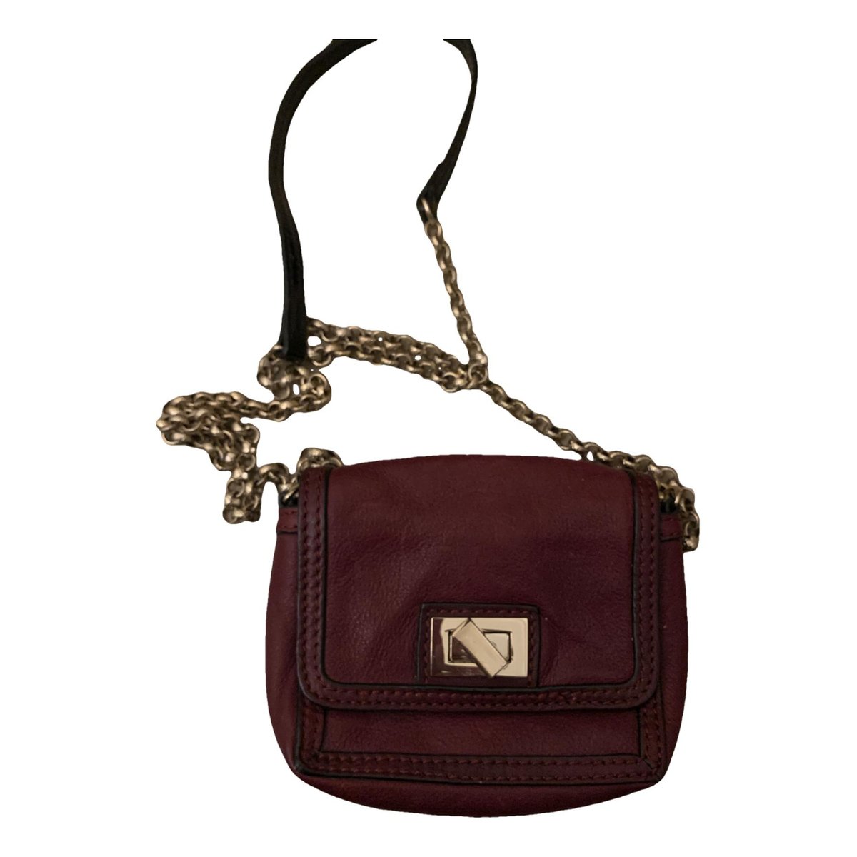 Leather clutch bag