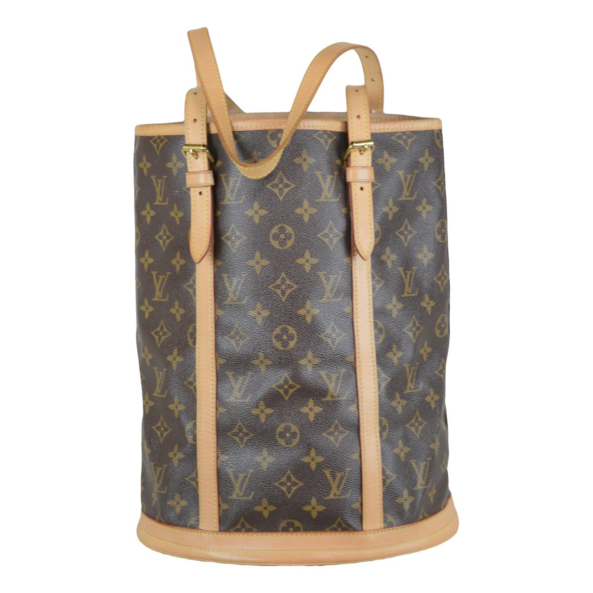 Bucket leather handbag