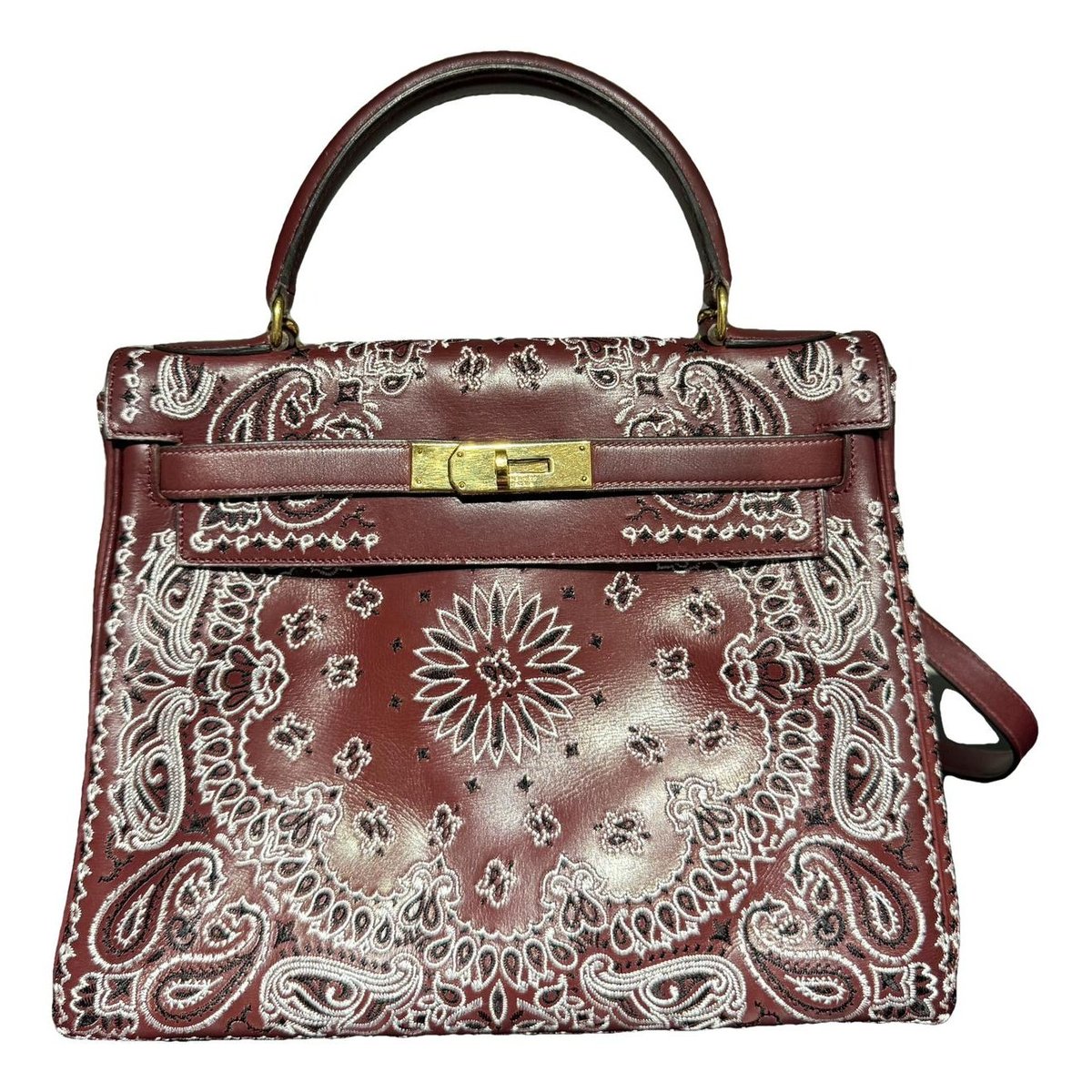 Kelly 28 leather handbag