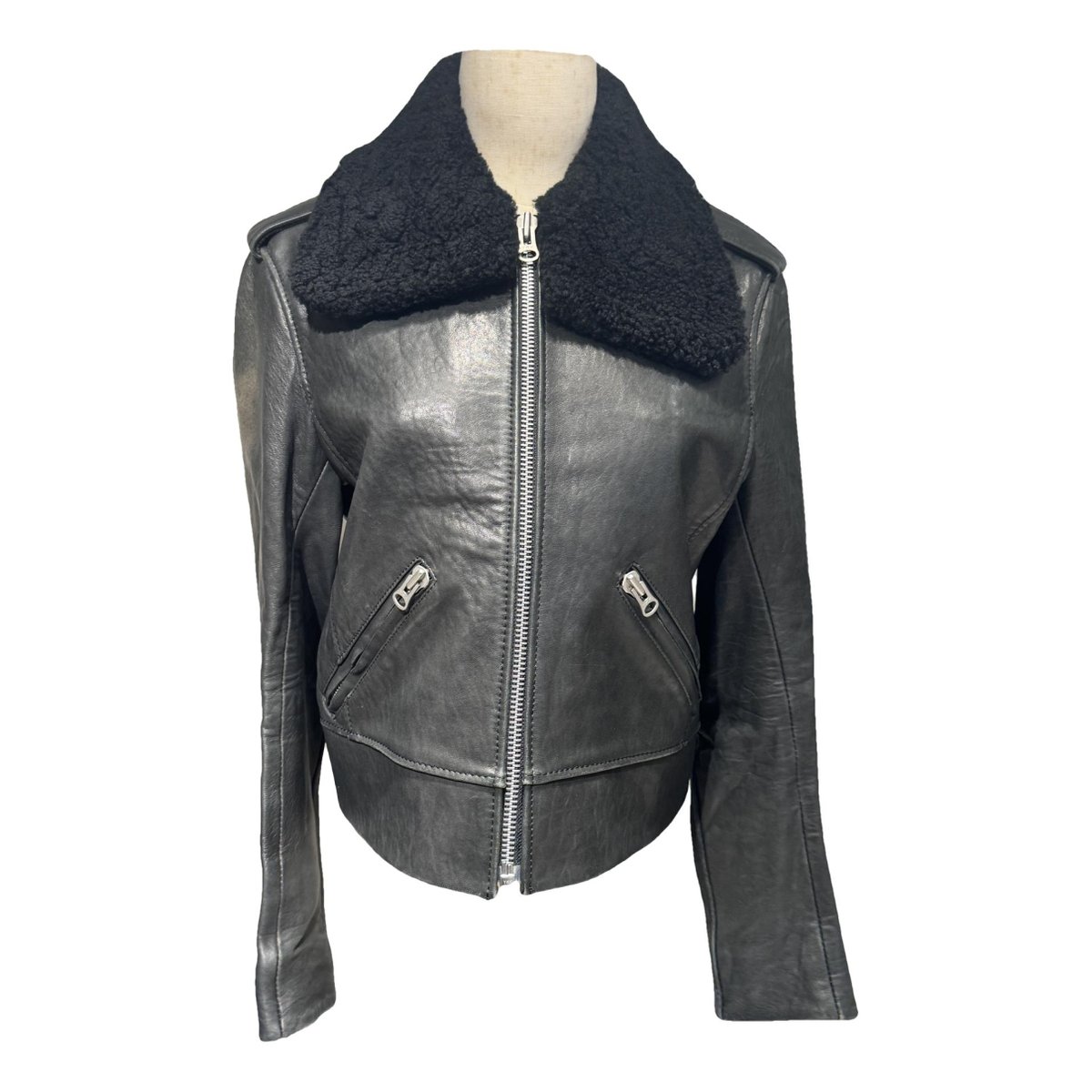 Velocite leather biker jacket