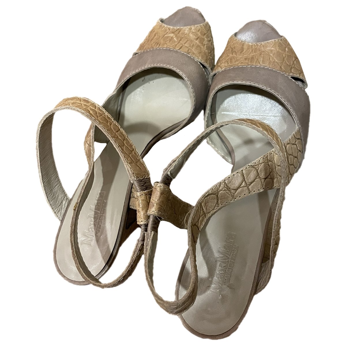 Max Mara Atelier leather sandal