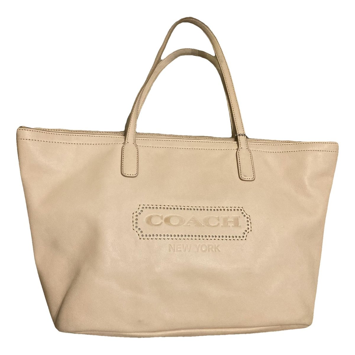 CITY ZIP TOTE leather tote