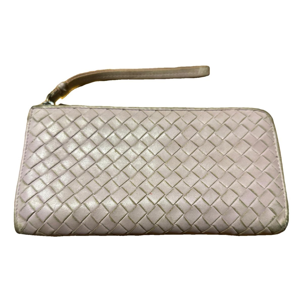 Intrecciato leather wallet