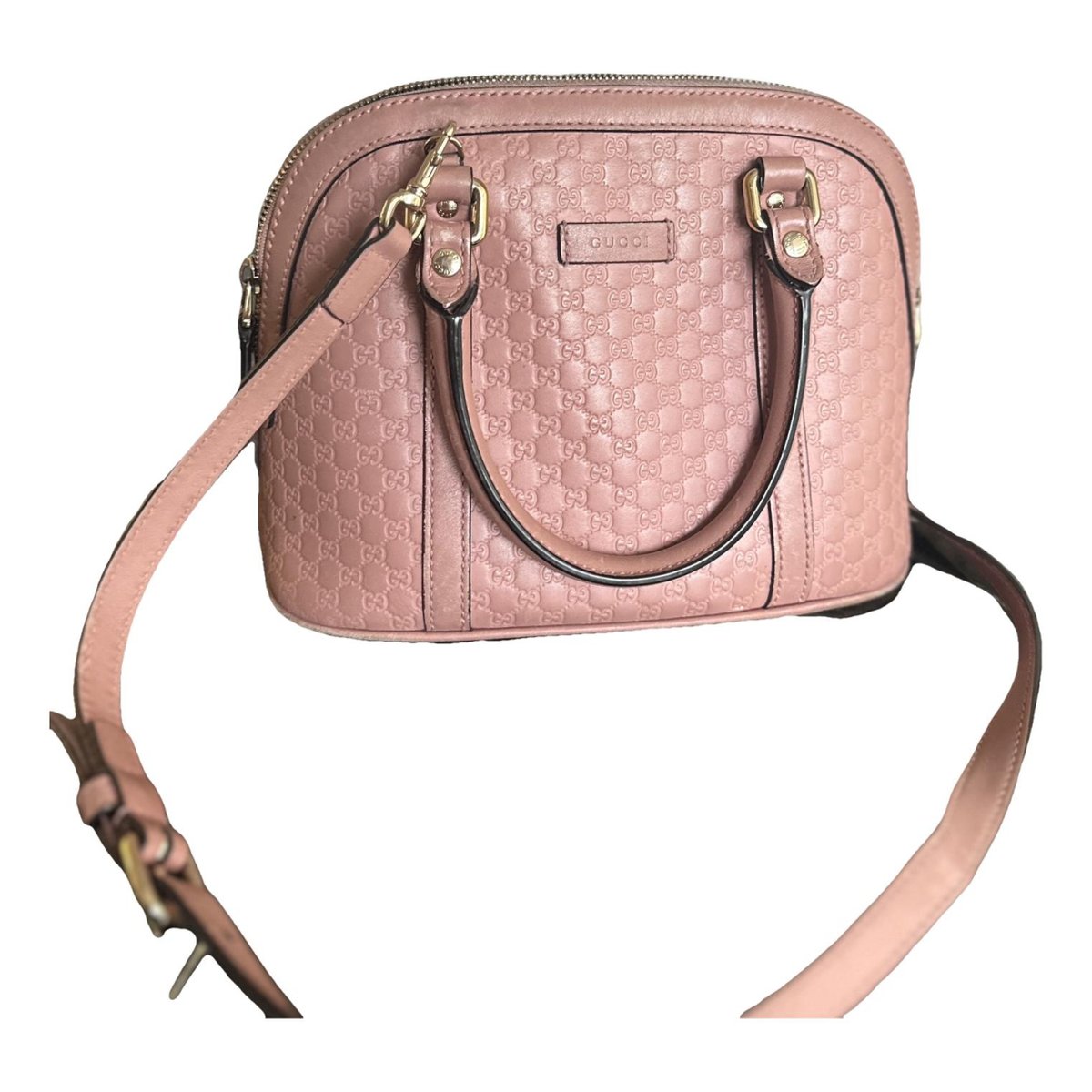 Dôme leather handbag