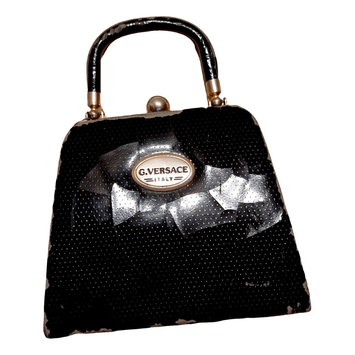 Leather clutch bag
