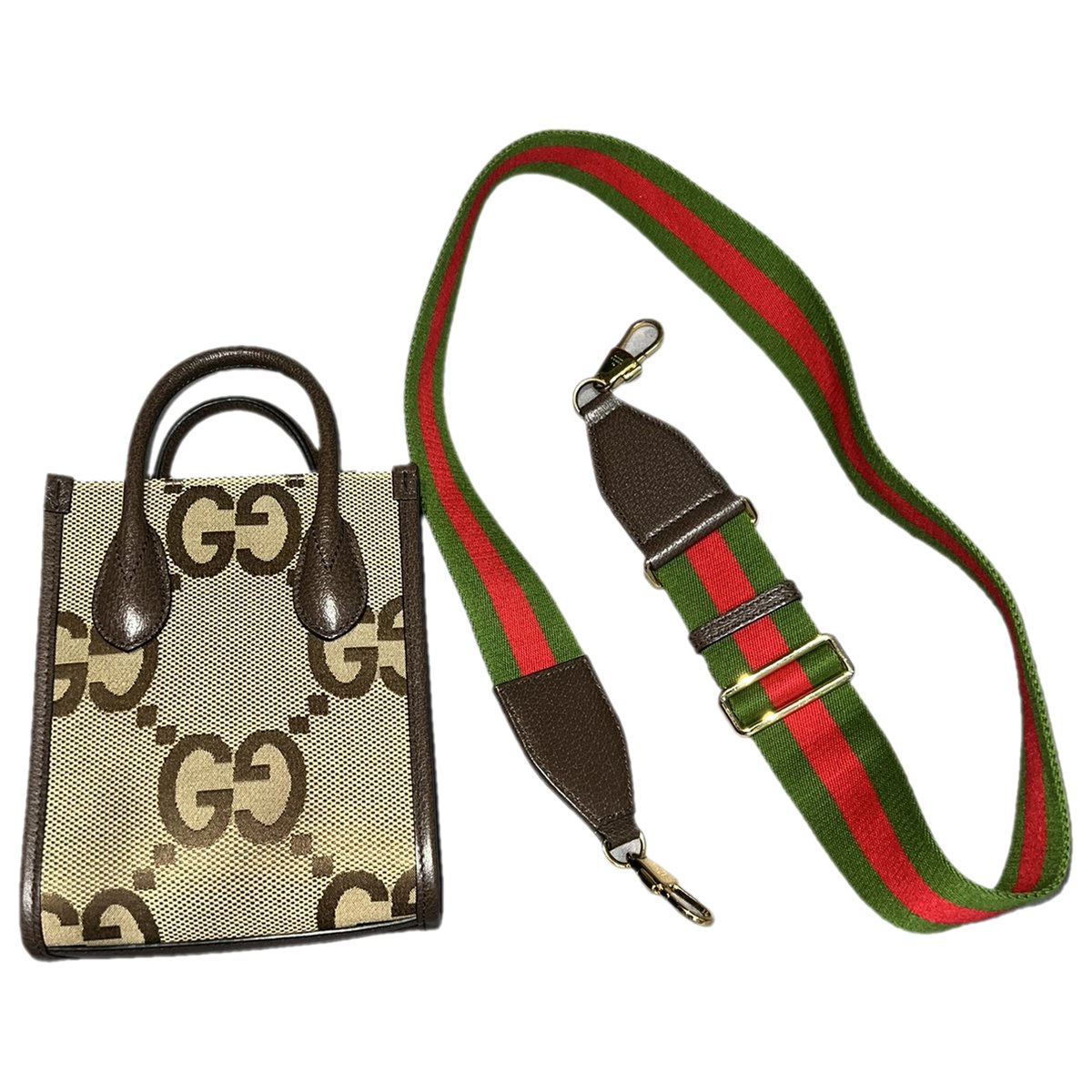GG Ring leather mini bag