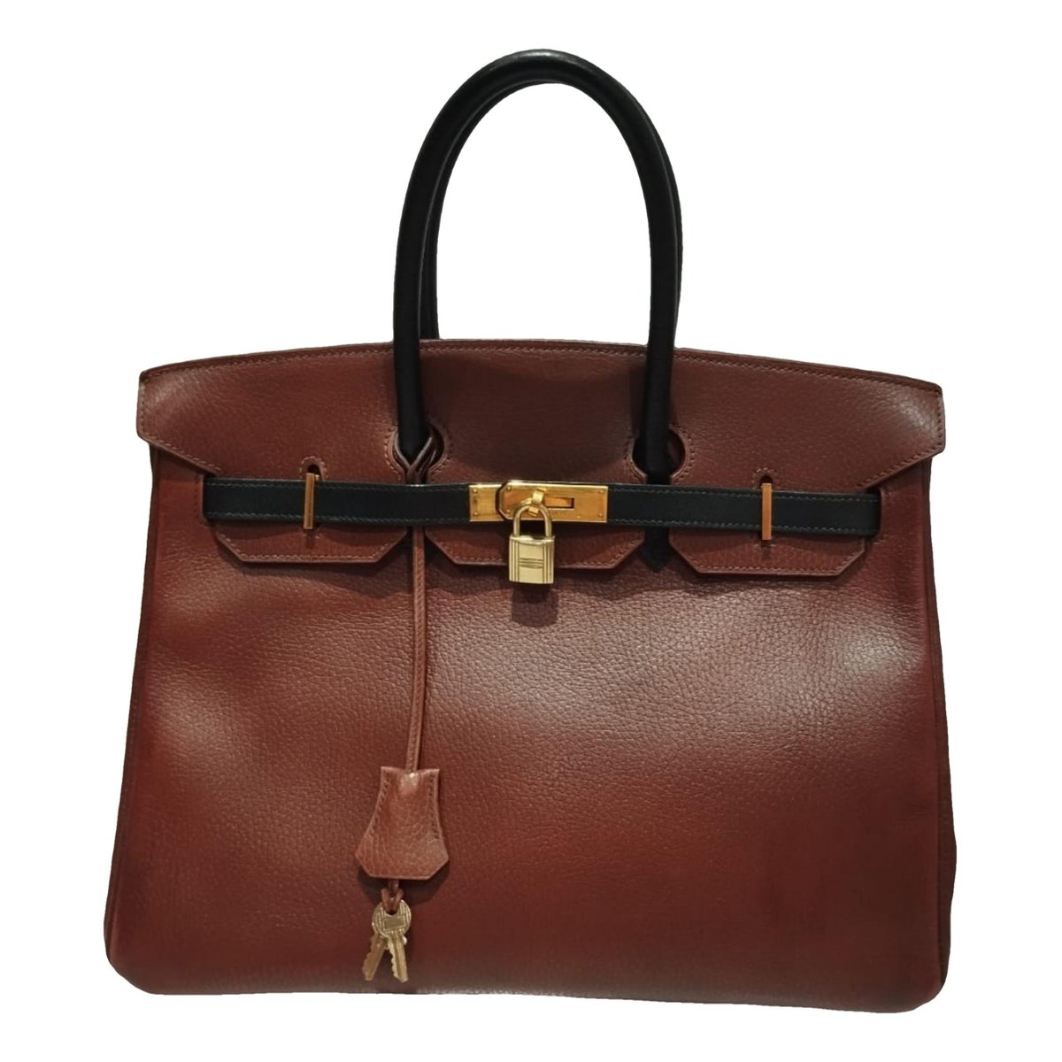 Birkin 35 leather handbag