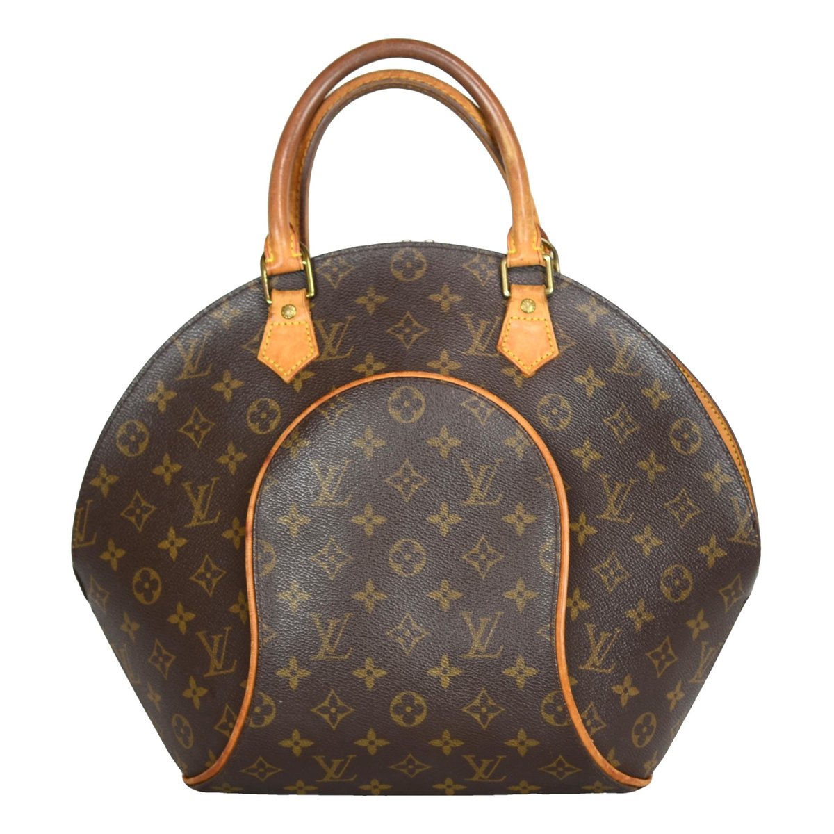 Ellipse leather handbag