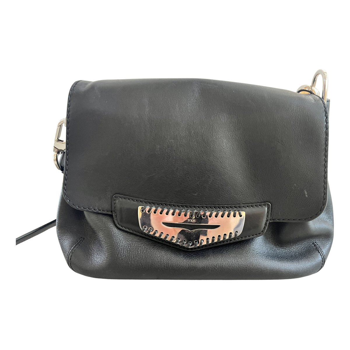 Wave leather crossbody bag