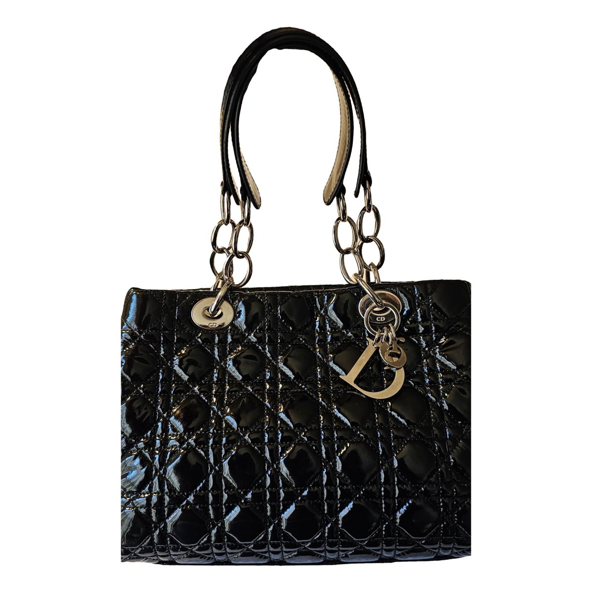 Dior Soft Shopping patent leather handbag