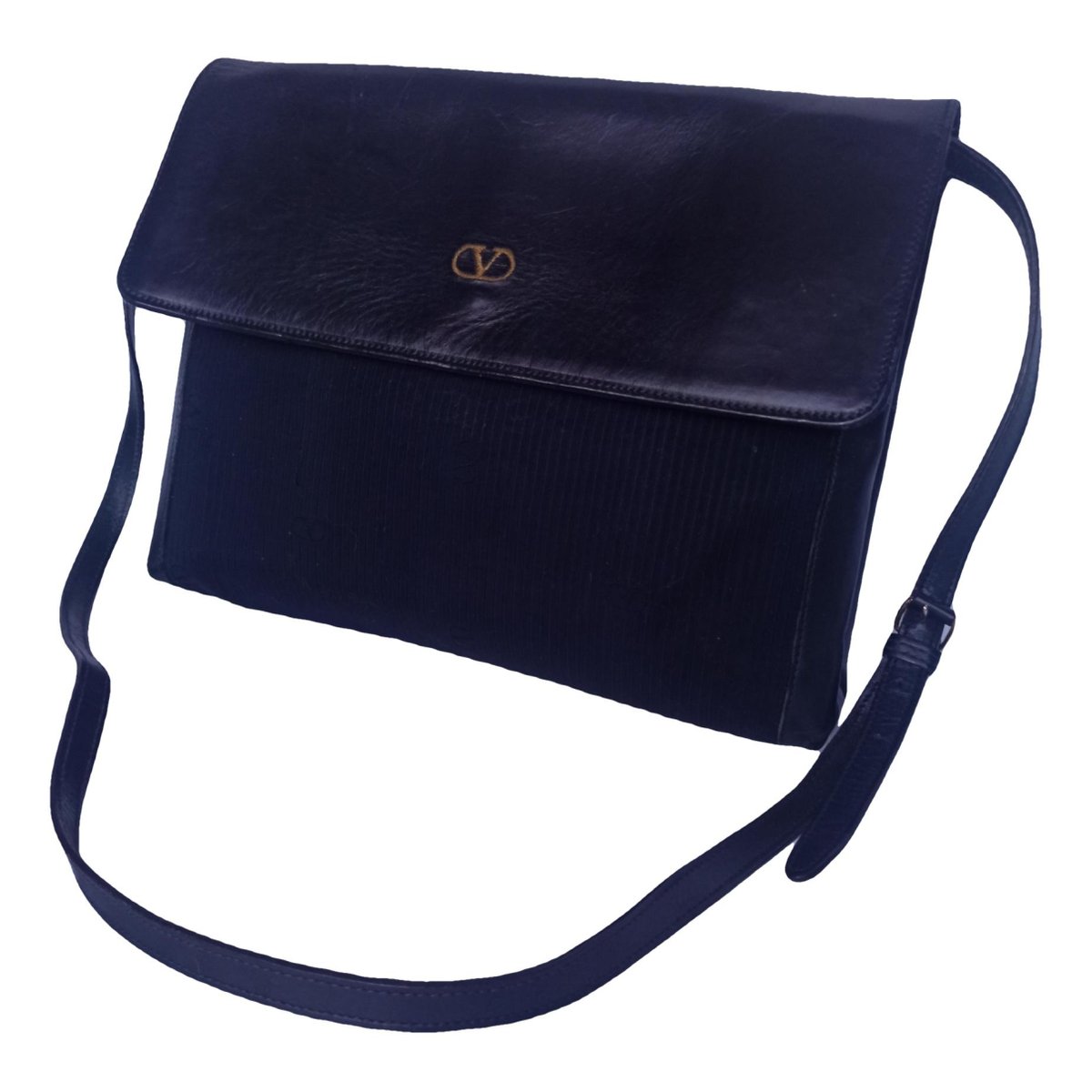 VLogo leather crossbody bag