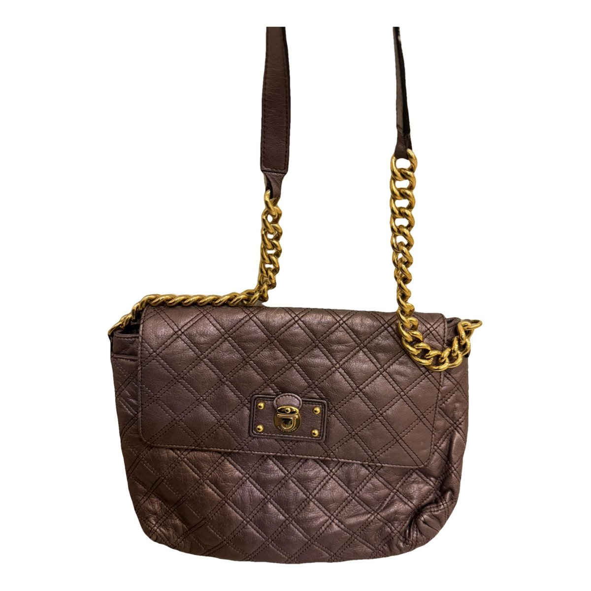 Single leather handbag