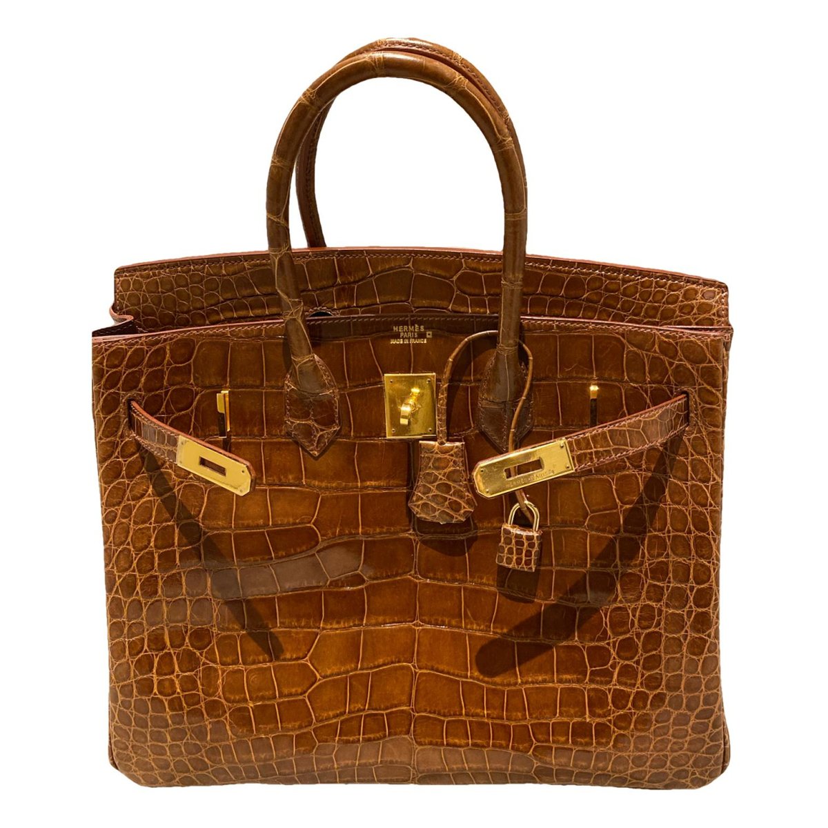 Birkin 35 leather handbag
