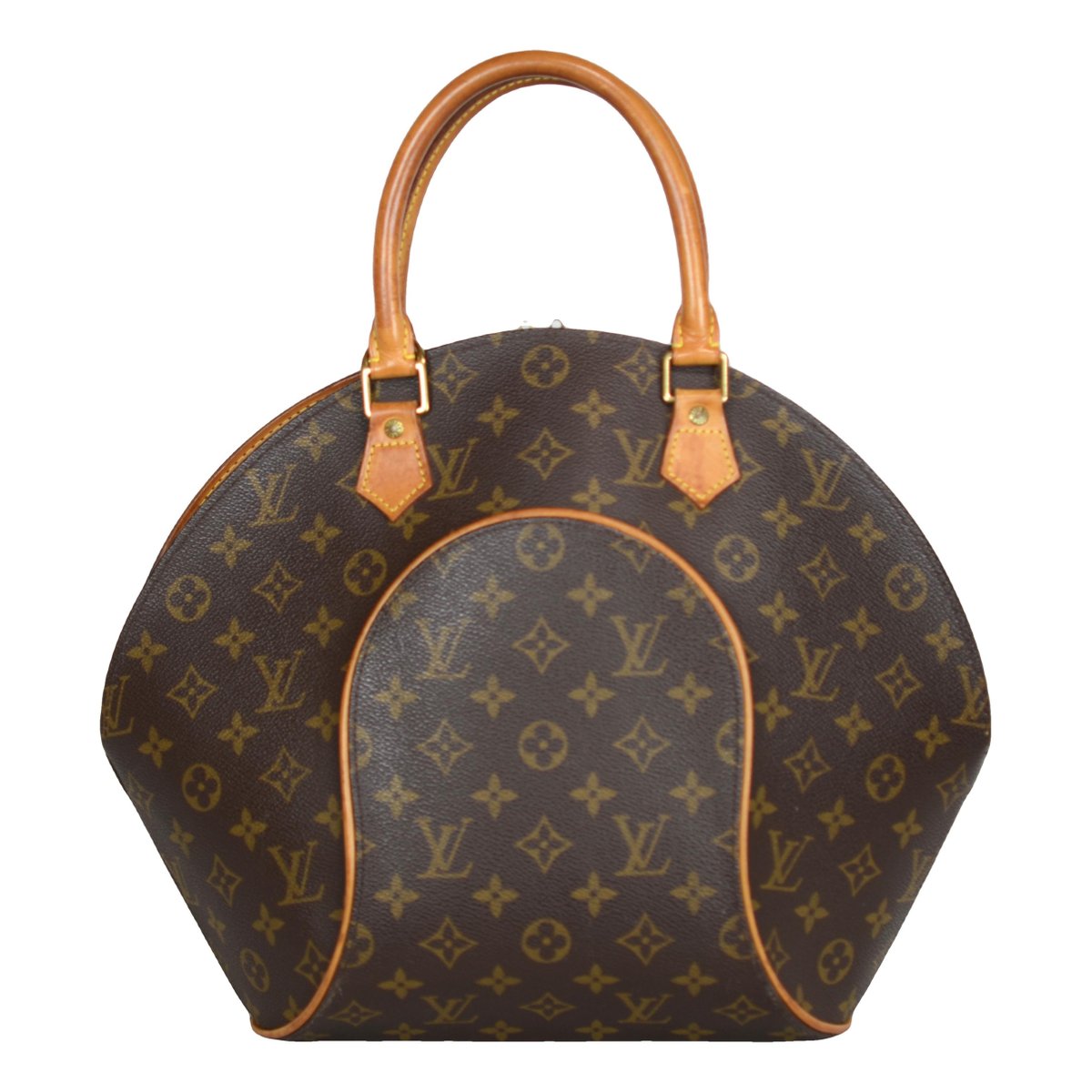 Ellipse leather handbag