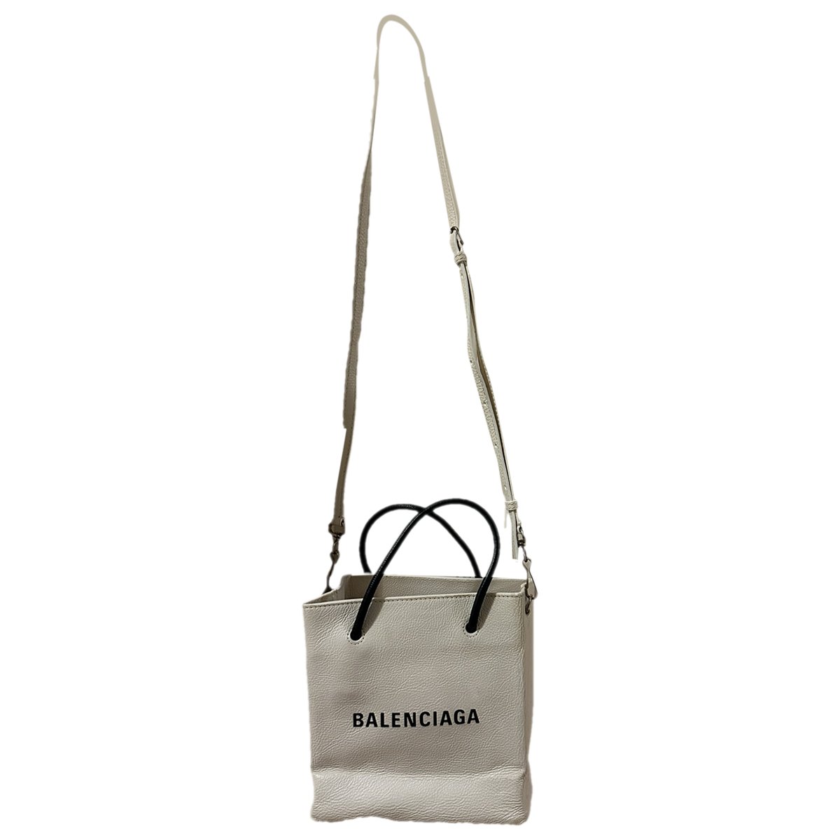 Shopping North South leather crossbody bag